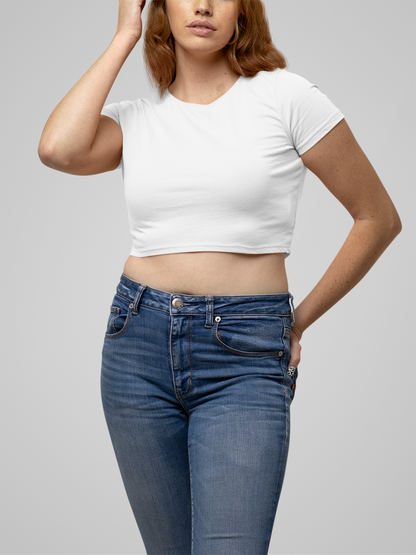 Female Crop Top White