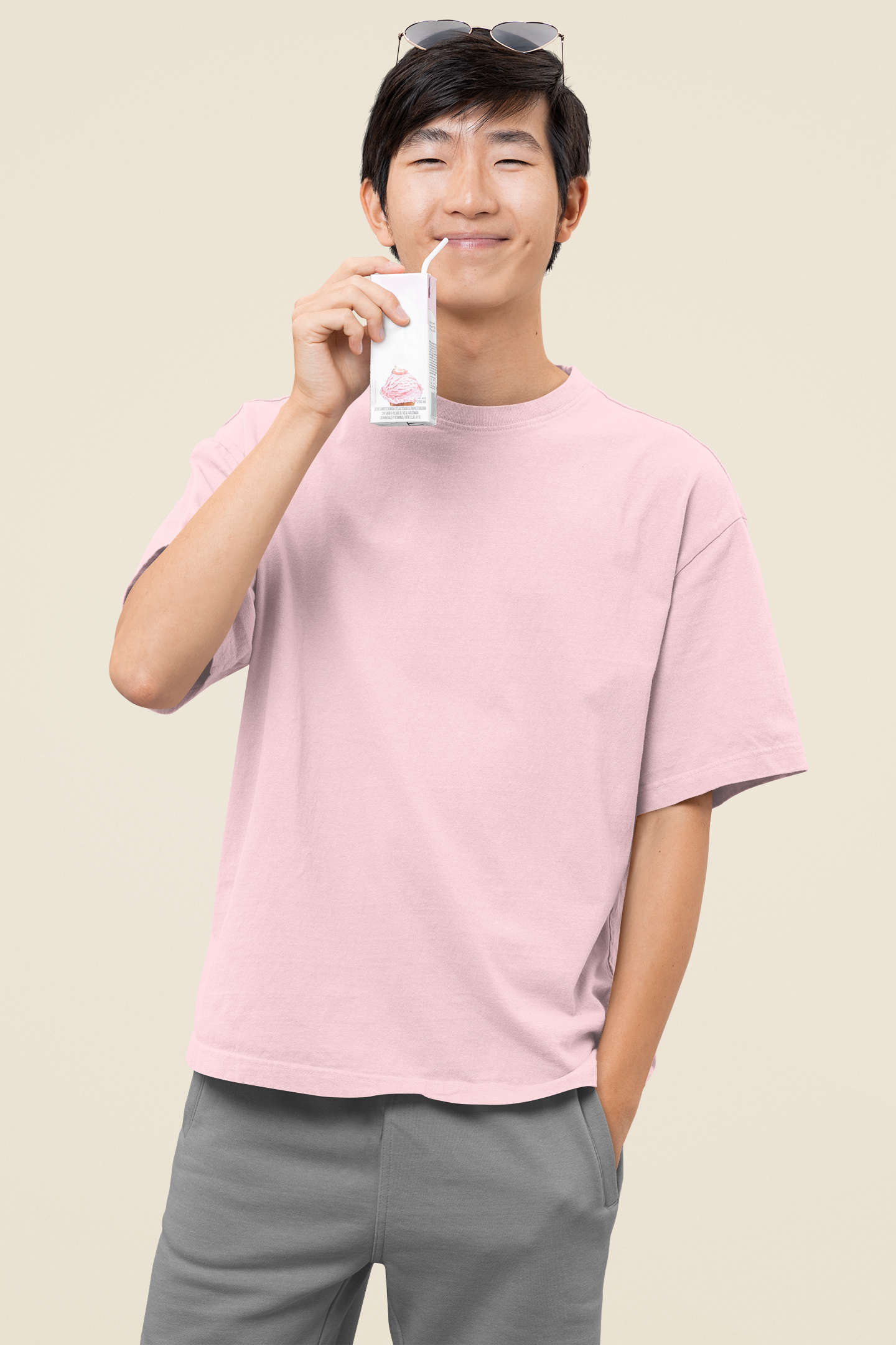 Premium Oversized T-Shirt Light Baby Pink