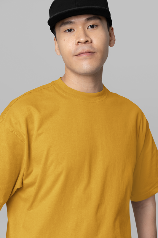 Premium Oversized T-Shirt Mustard Yellow