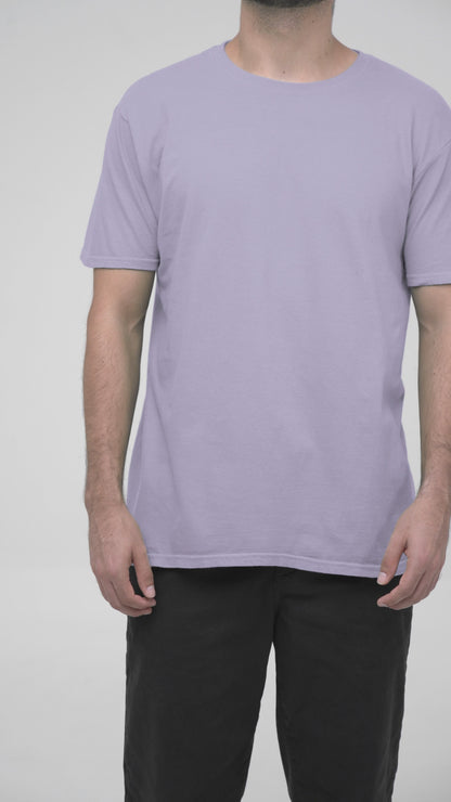 Premium T-Shirt - Half Sleeve in  Lavender