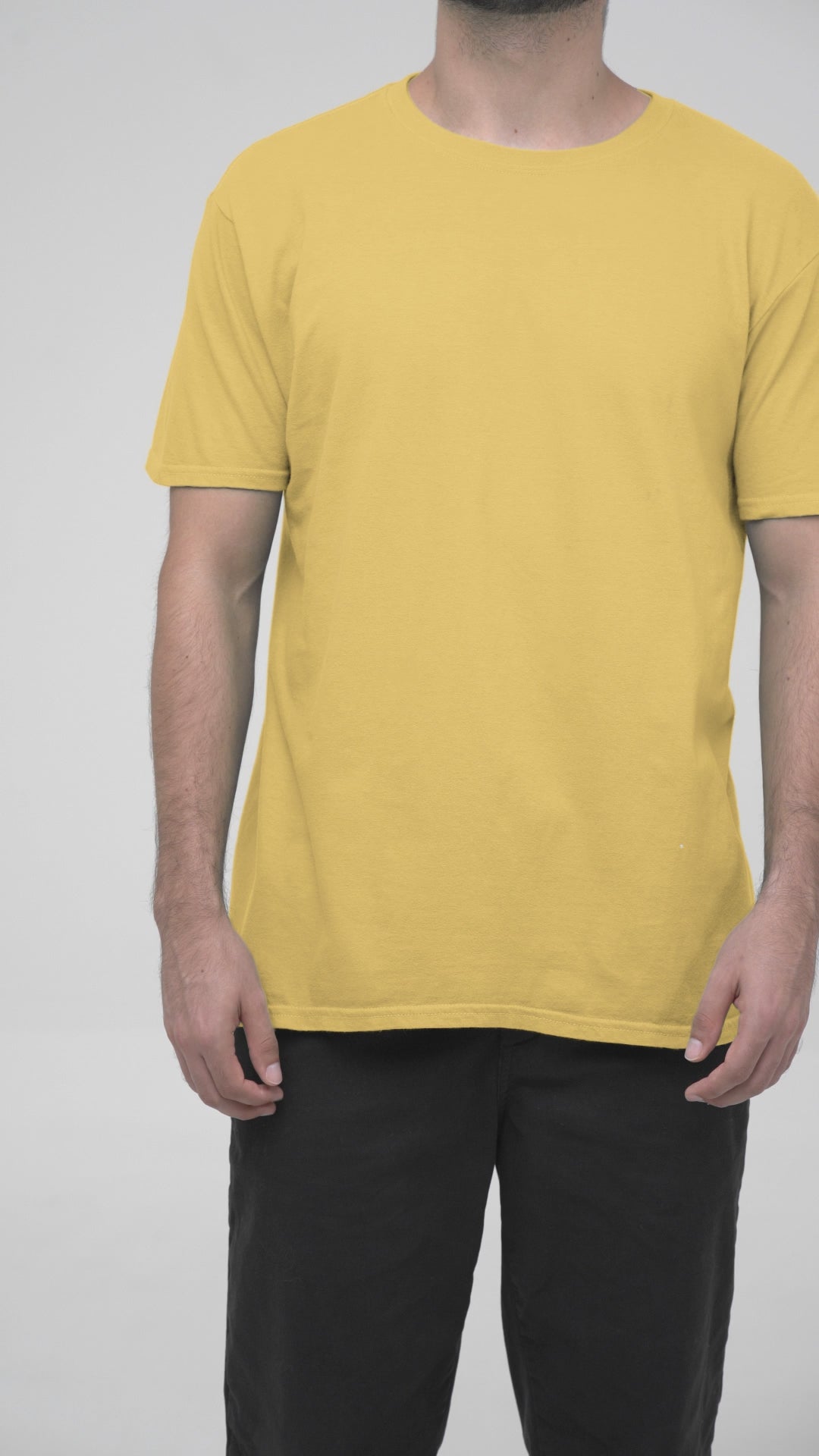 Premium Yellow T-Shirt: Half Sleeve Unisex Regular Fit 🌟