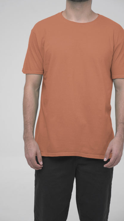 Premium T-Shirt - Half Sleeve in Coral