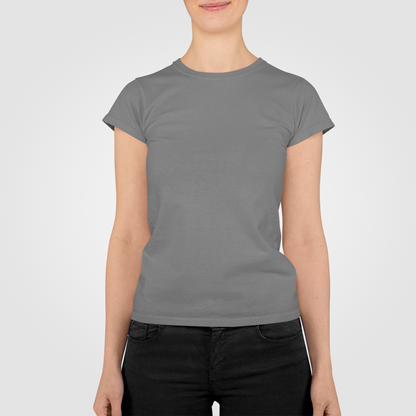 Premium Half Sleeve T-shirt in Charcoal Melange