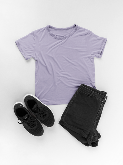 Boy Round Neck Half Sleeve Classic Lavender