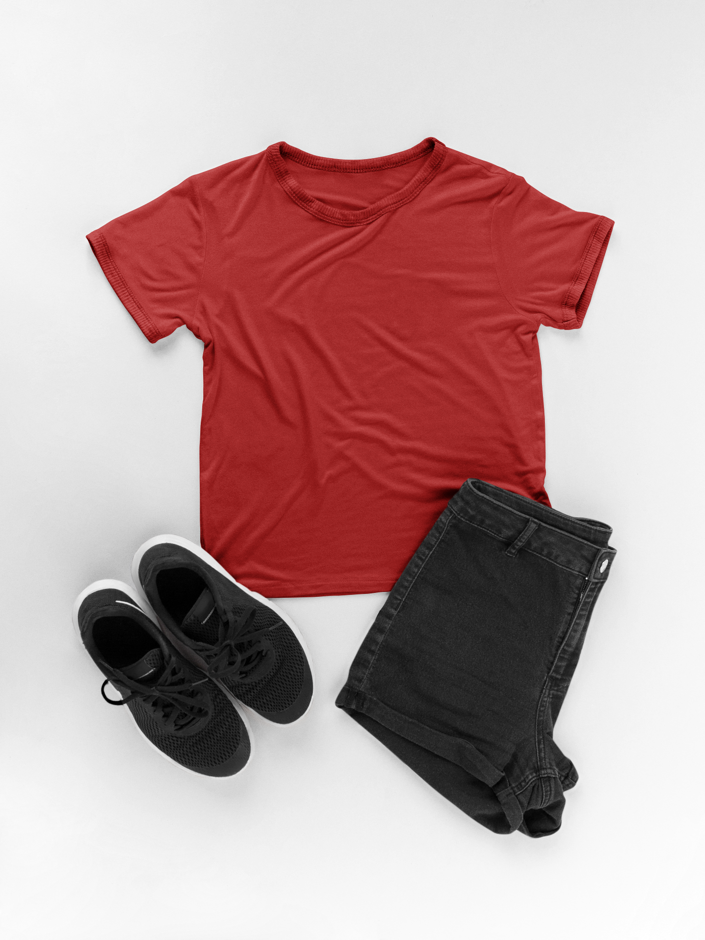 Boy Round Neck Half Sleeve Classic Red