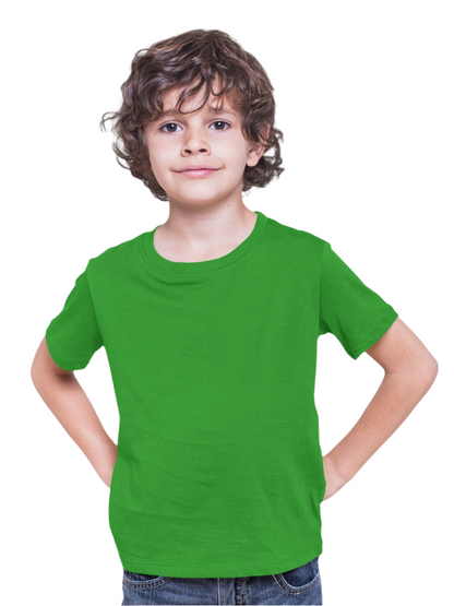 Boy's premium half sleeve t-shirt in Flag Green