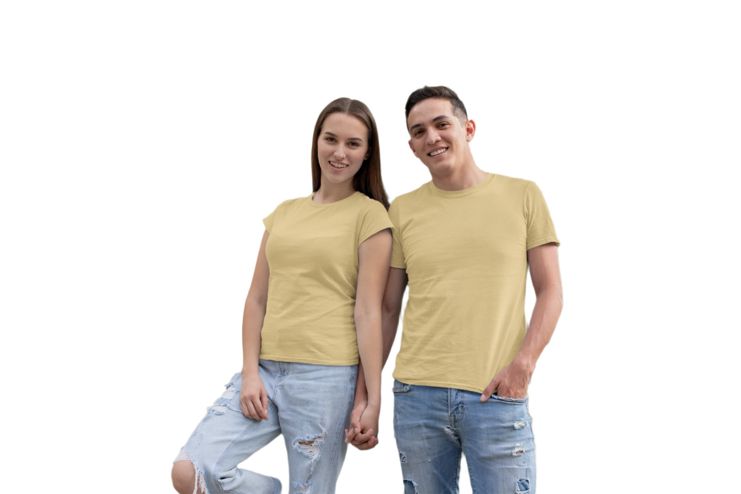 Unisex Supima T-Shirts Beige