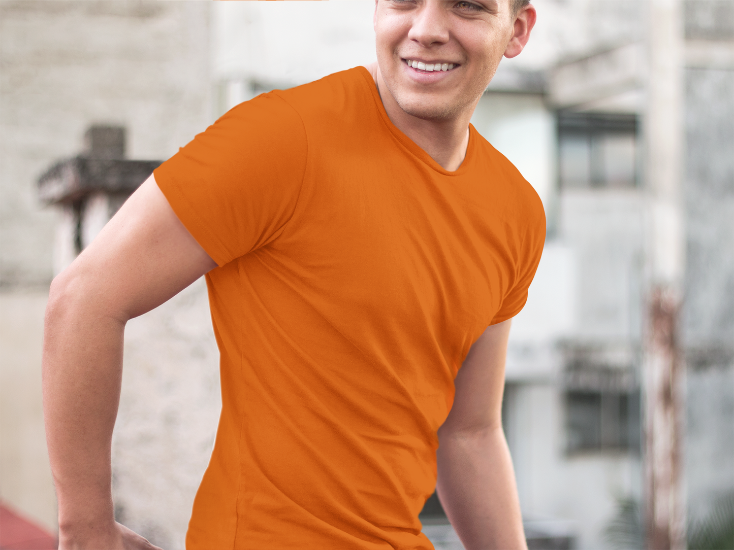 Premium T-Shirt - Half Sleeve in Orange